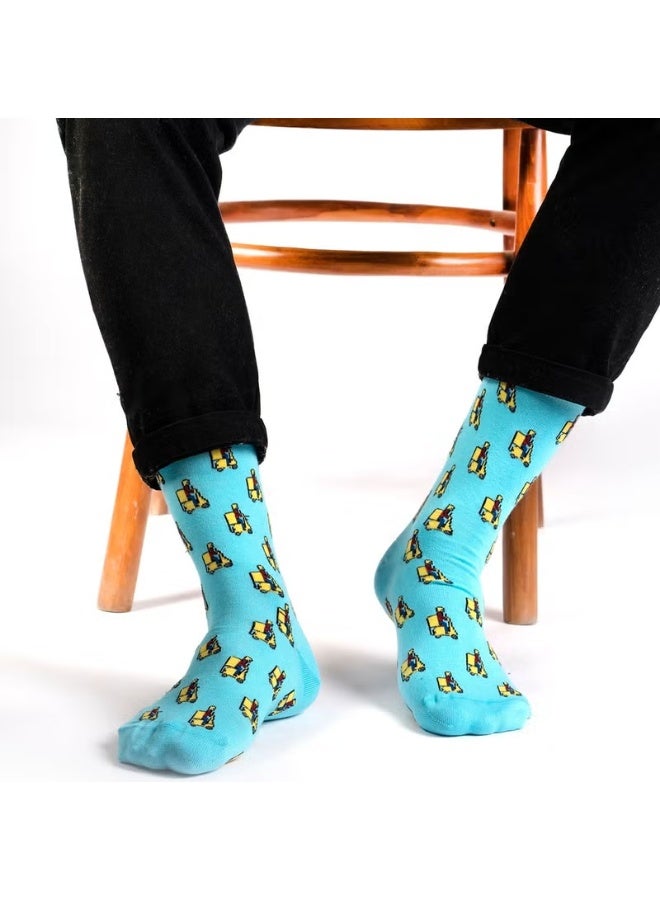 Ozzy Socks مجموعة من 4 جوارب رجالية بنقوش ممتعة - Image 2